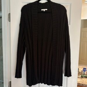 PacSun Black Open Front Cardigan